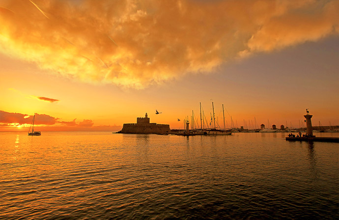 Rodi al tramonto